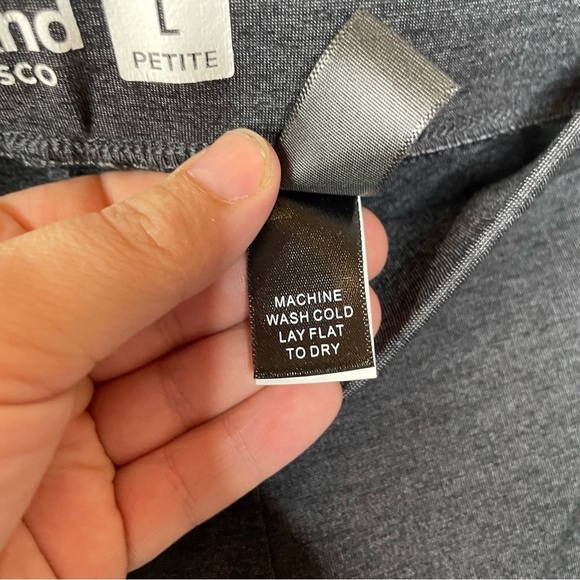 Betabrand Straight Leg Stretch Dress Pants Gray Size Large Petite - Picture 6 of 7